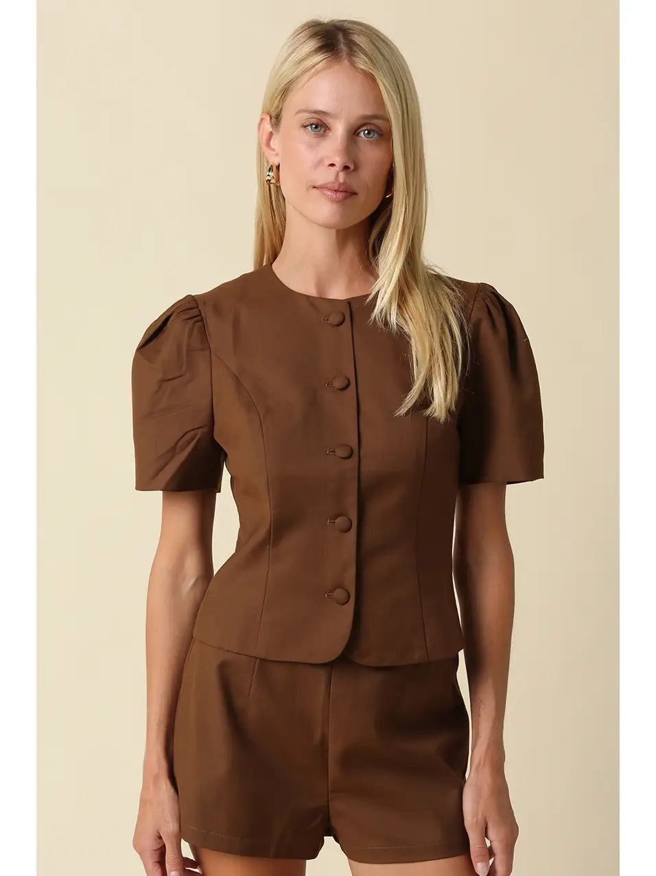 cora puff sleeve top