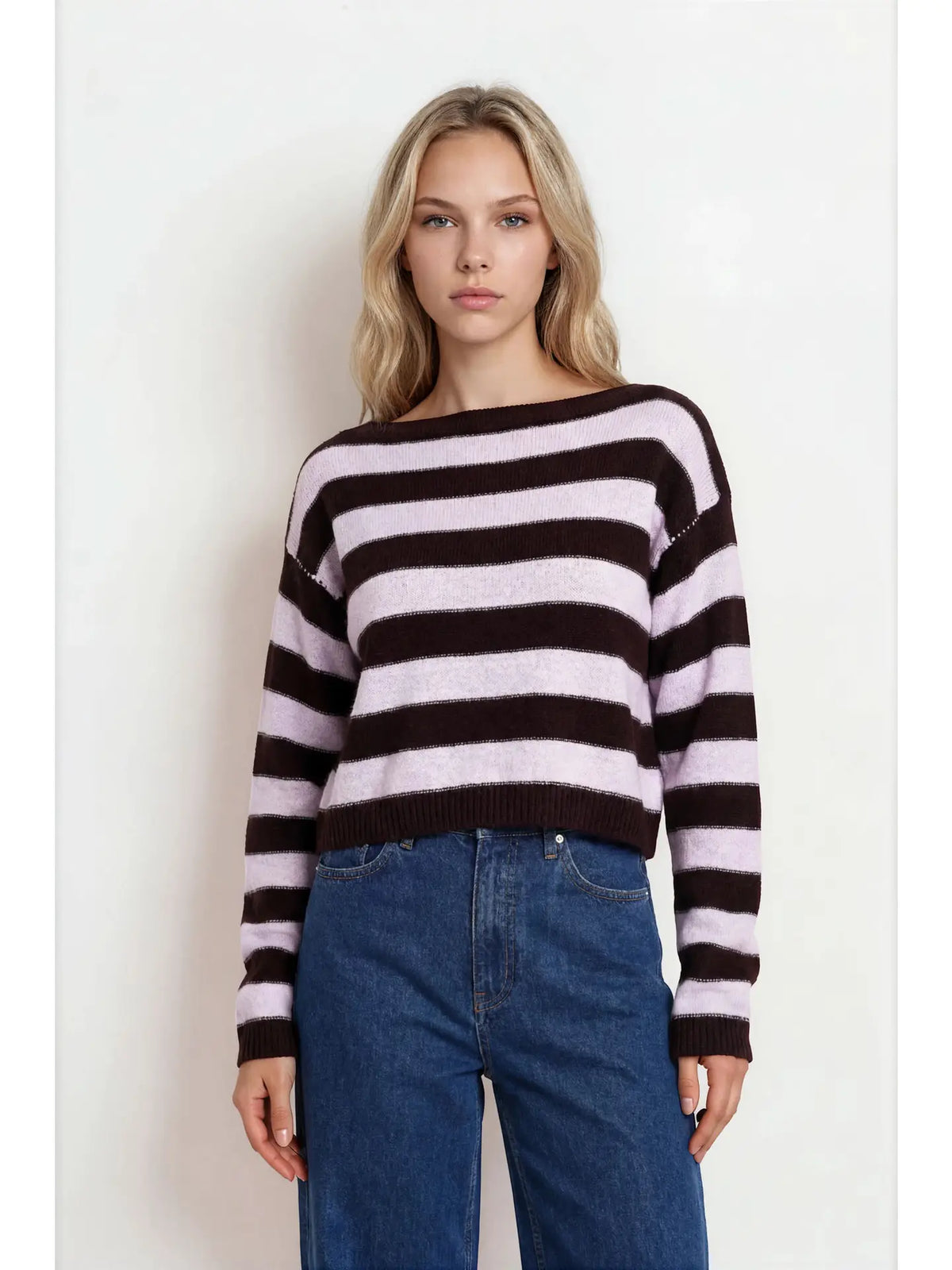 lillian striped crewneck