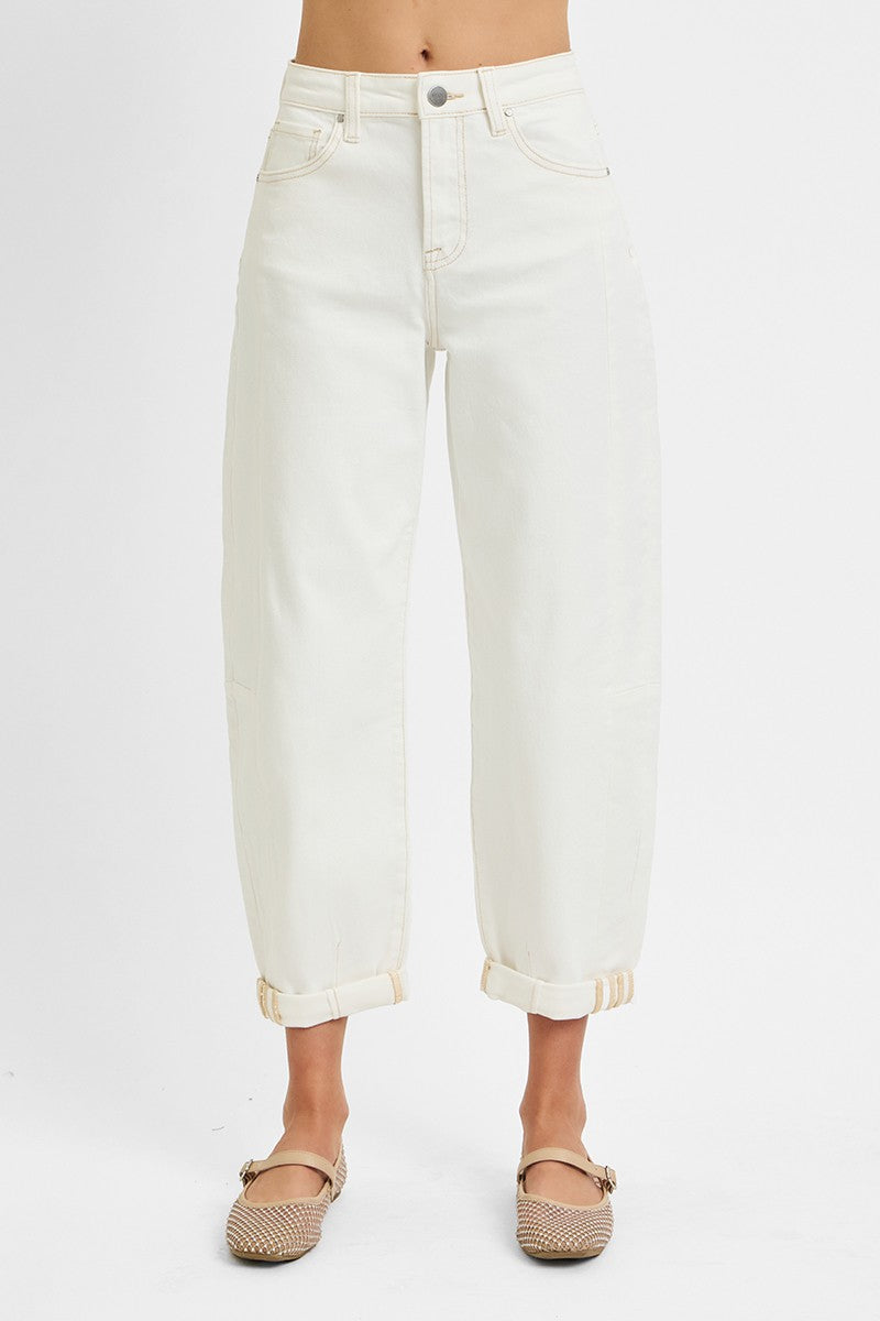 zoe barrel cuff jean