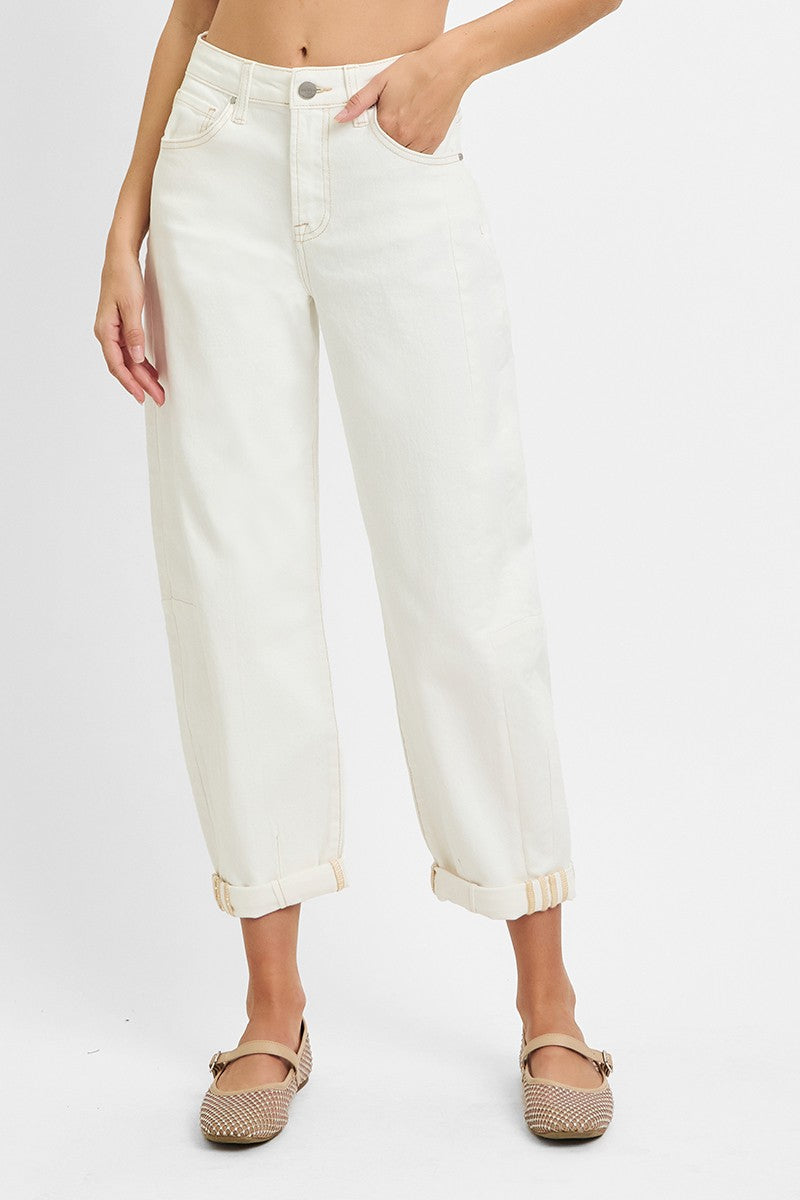zoe barrel cuff jean
