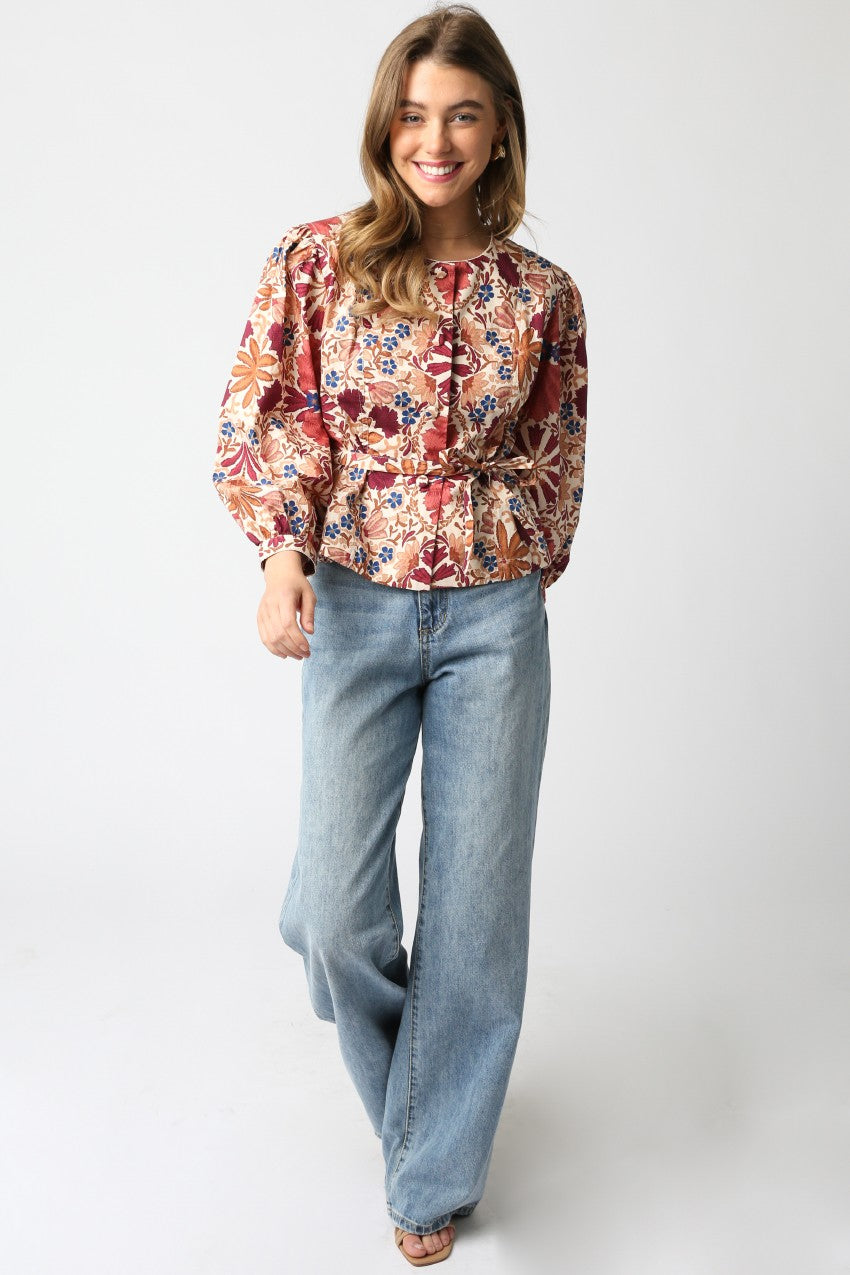 iris floral top