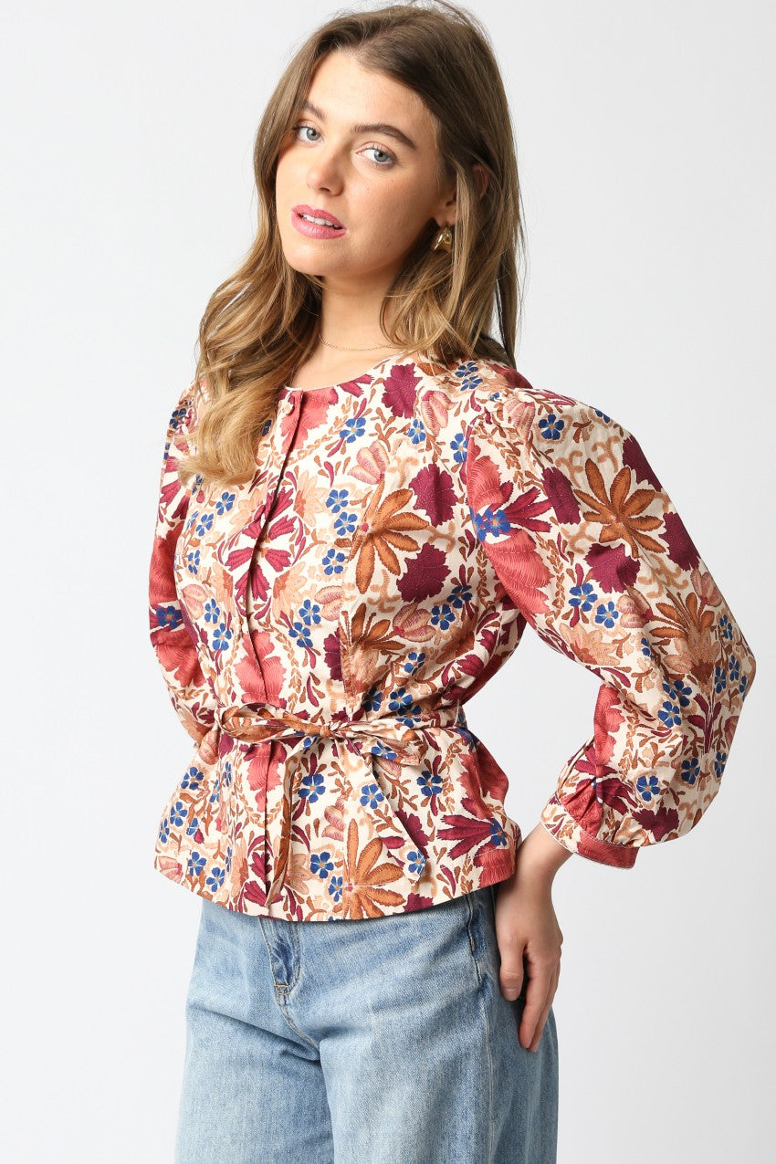 iris floral top