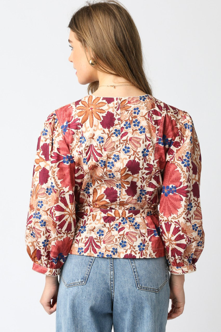 iris floral top
