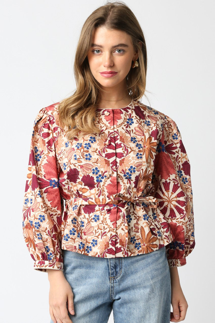 iris floral top