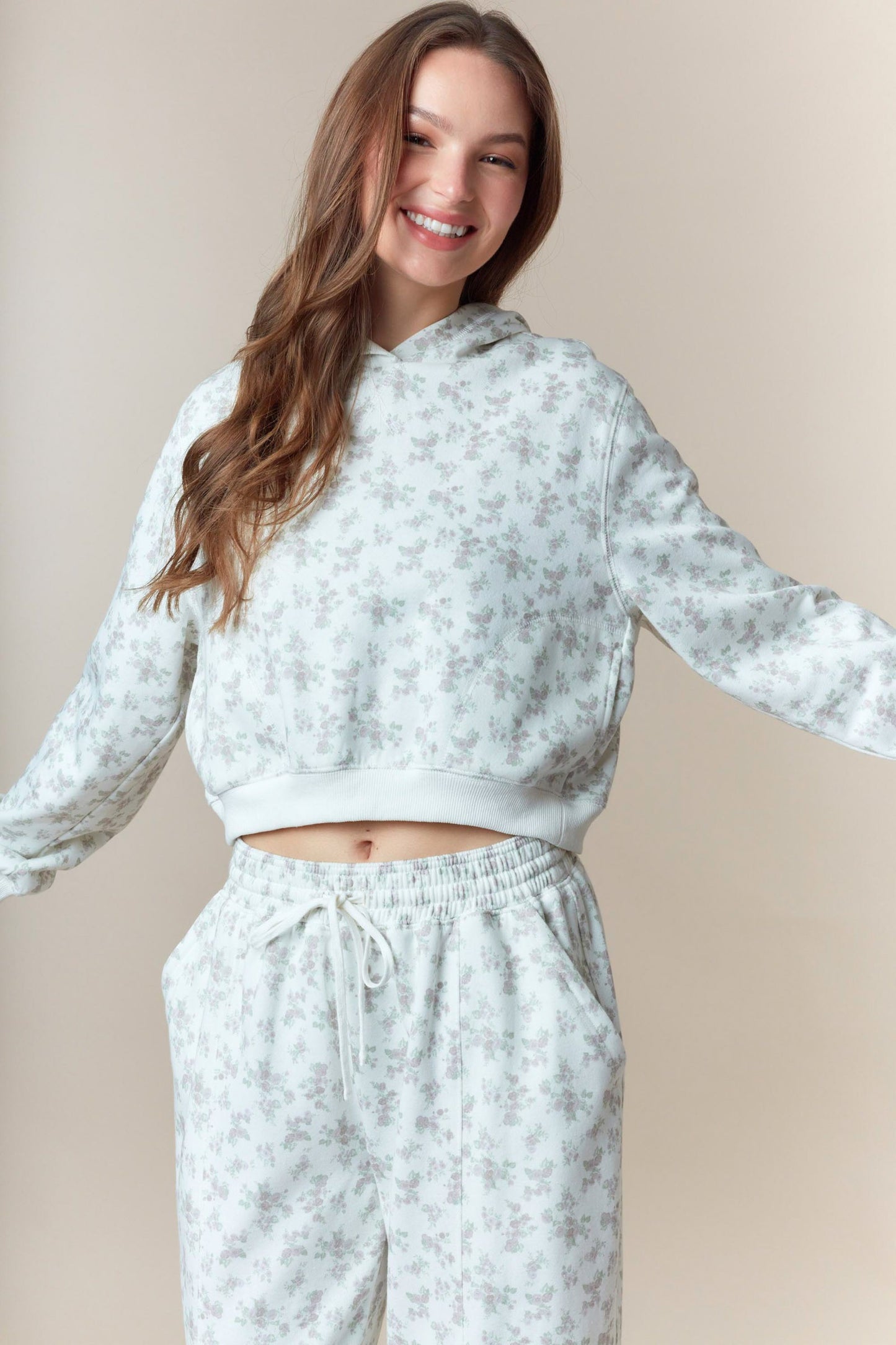 aspen floral hoodie