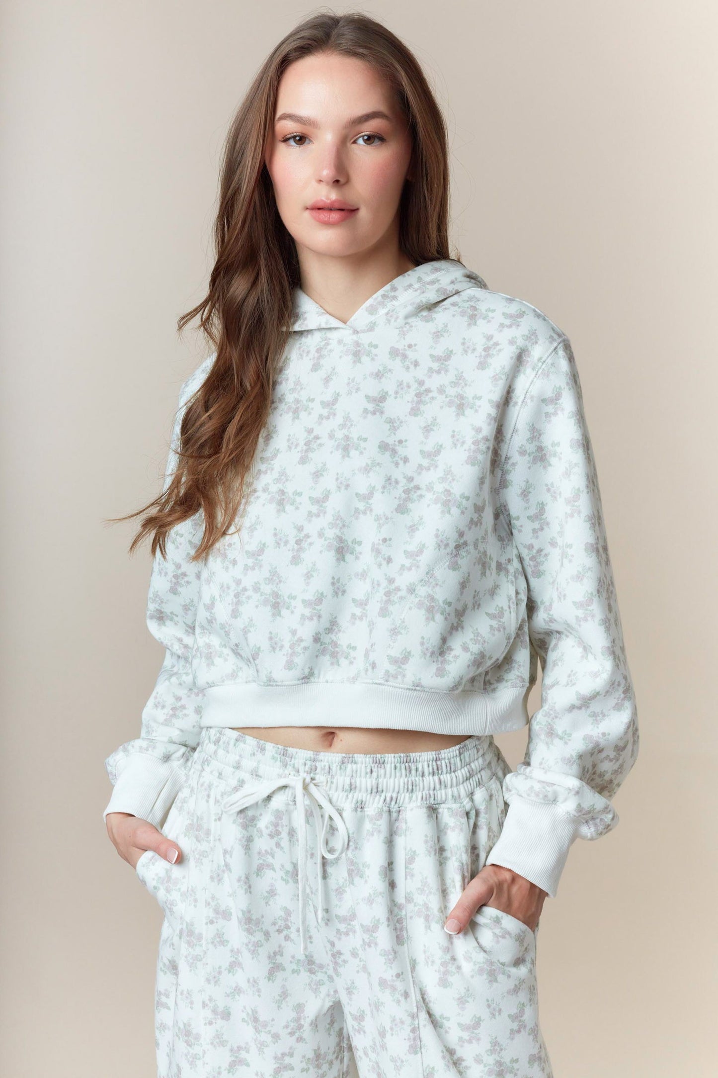 aspen floral hoodie
