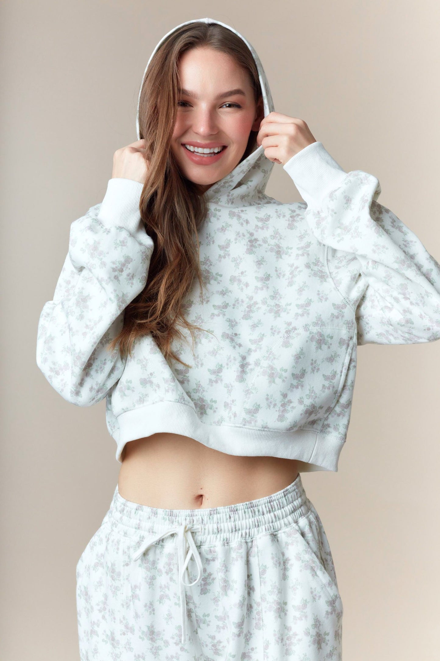 aspen floral hoodie