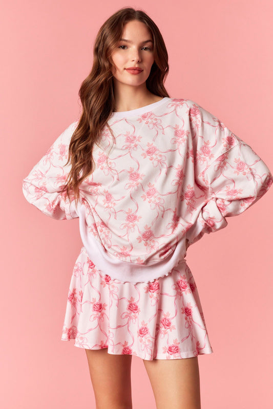 amelia ruffle crewneck