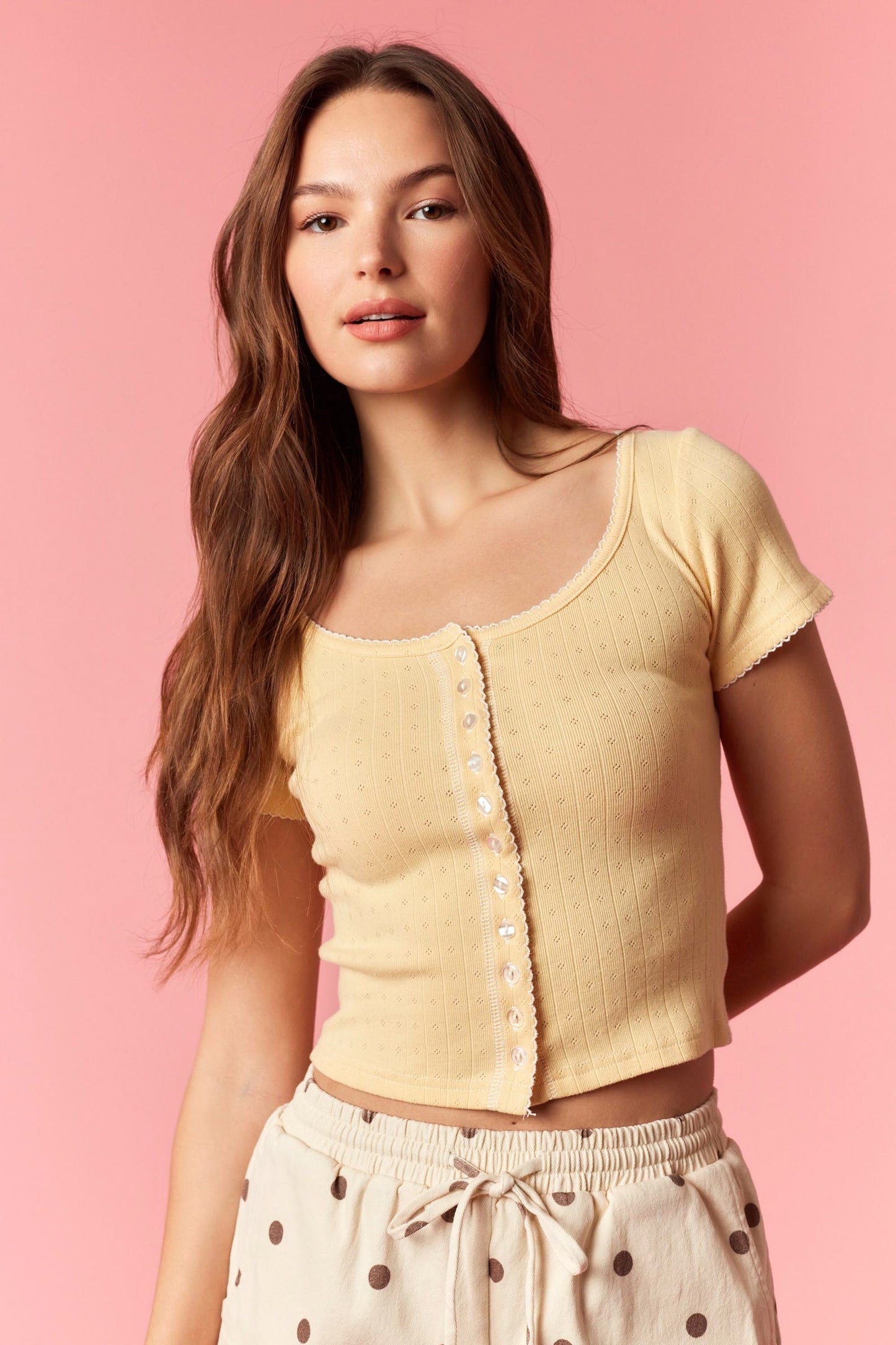 violet baby tee