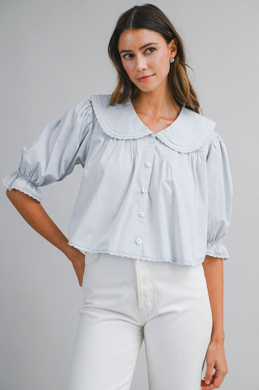 kate peter pan collar blouse