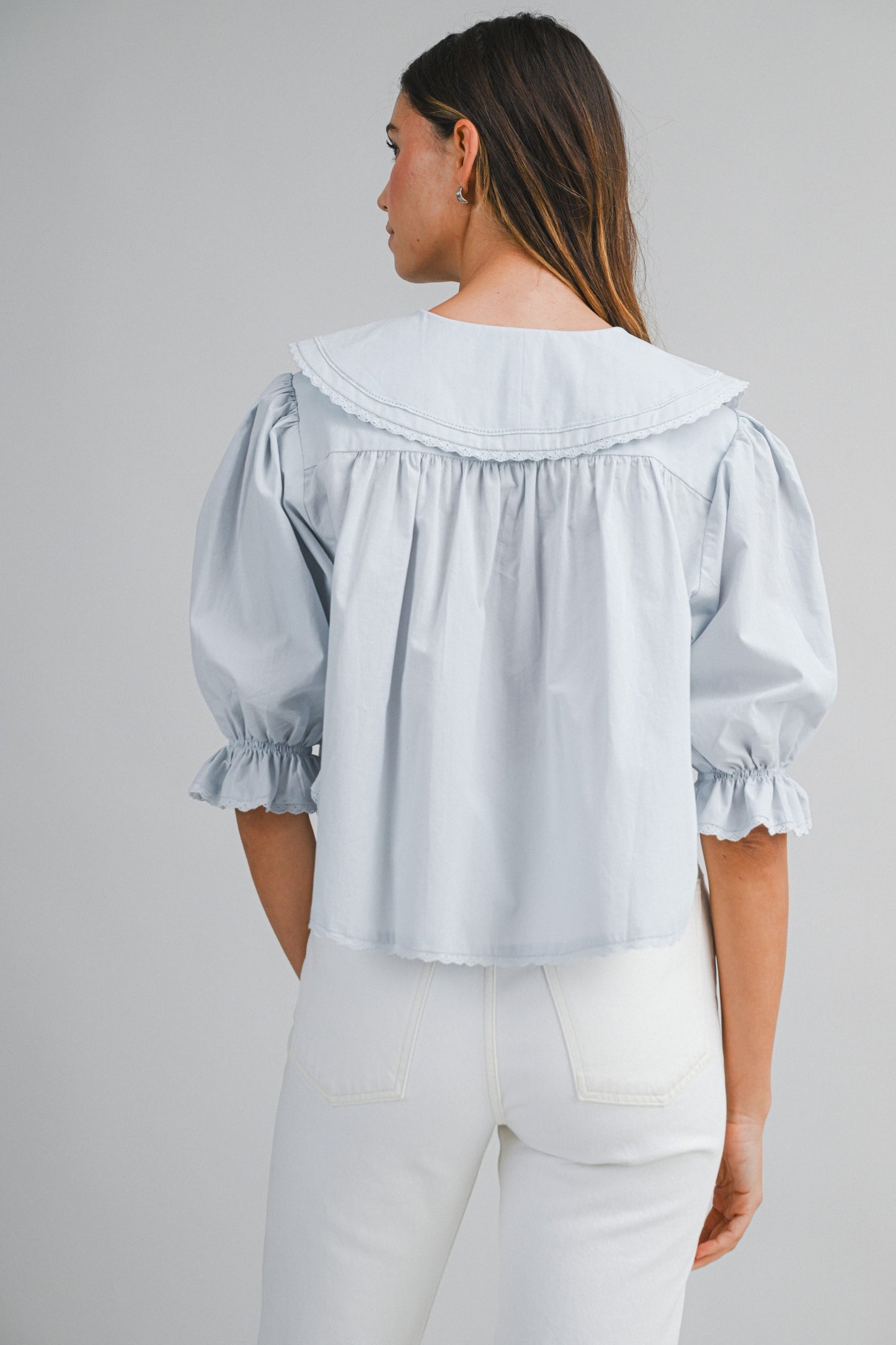 kate peter pan collar blouse