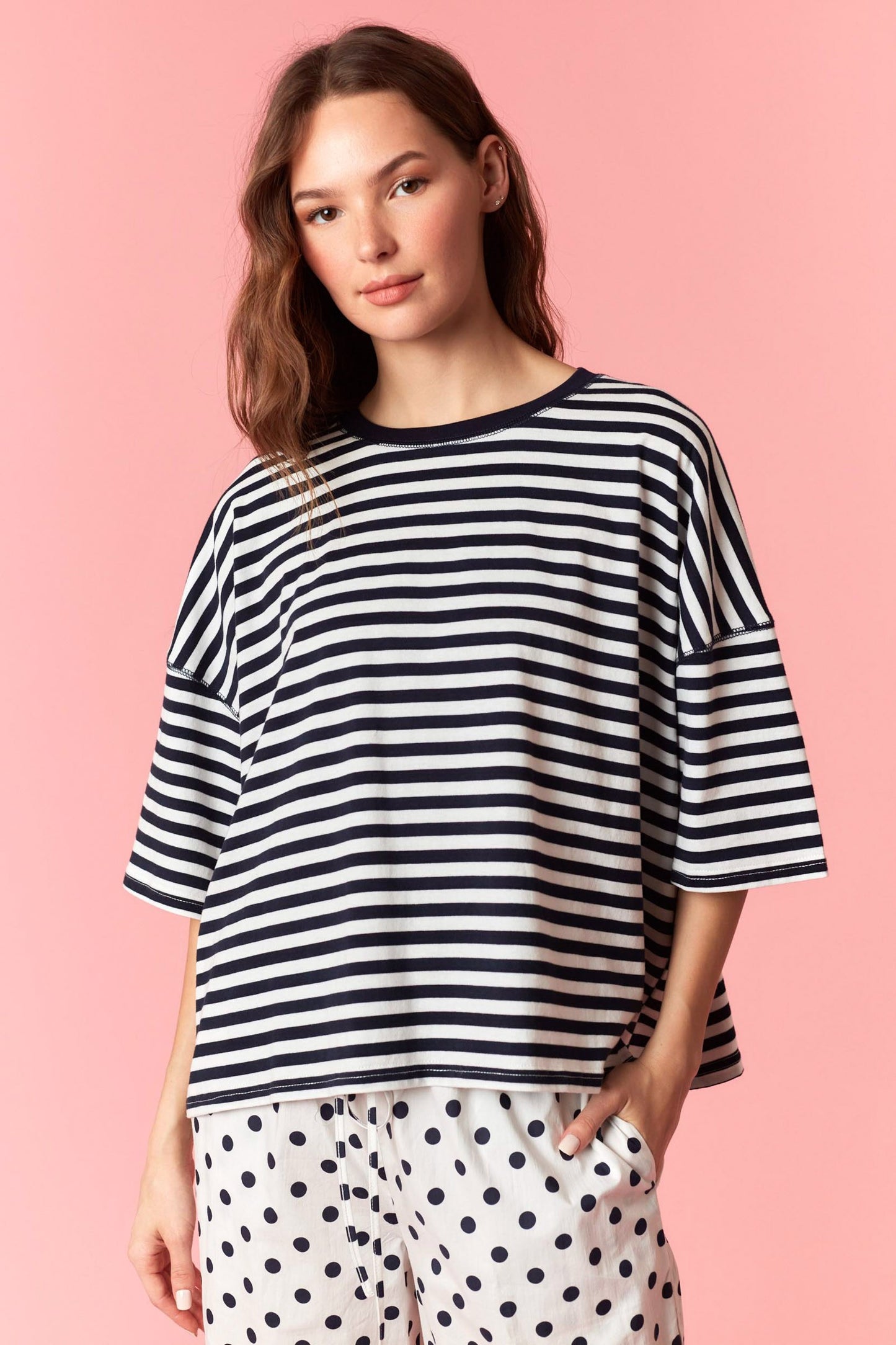 myra striped tee
