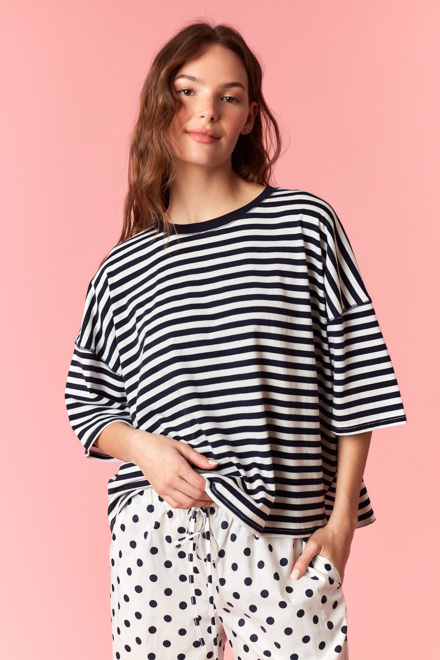 myra striped tee