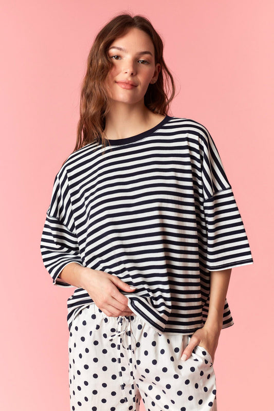 myra striped tee