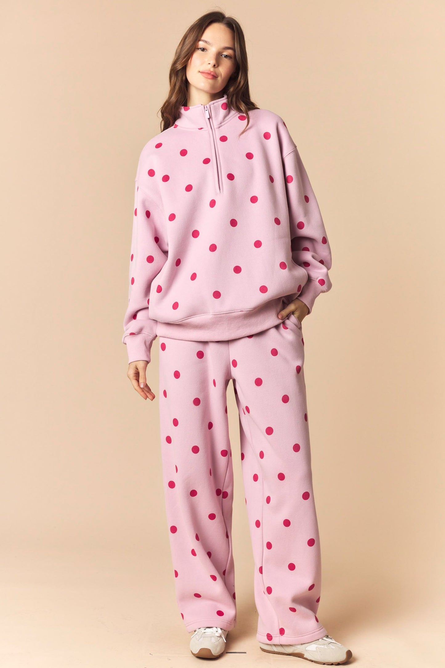 london polka dot top