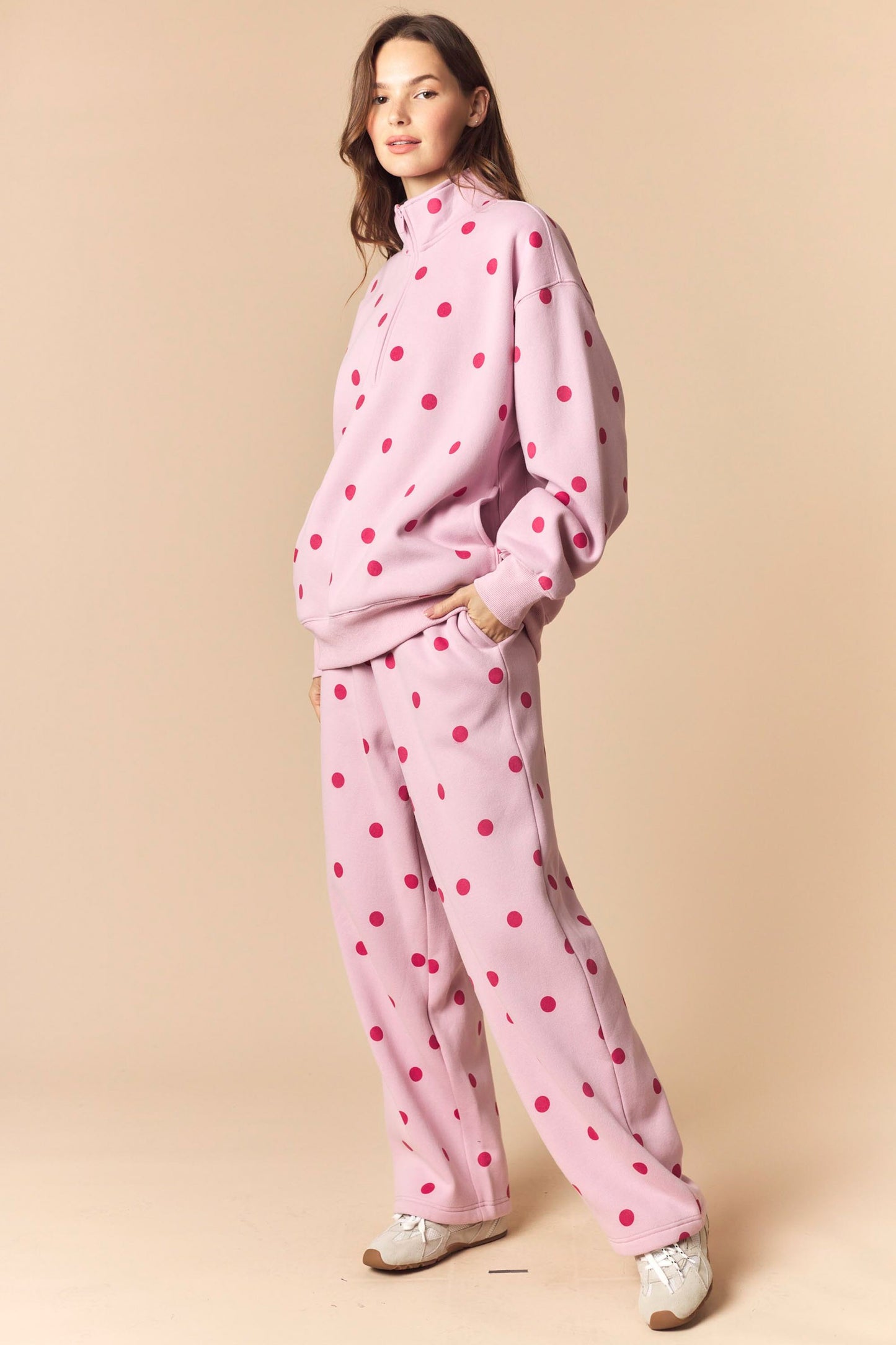 london polka dot top