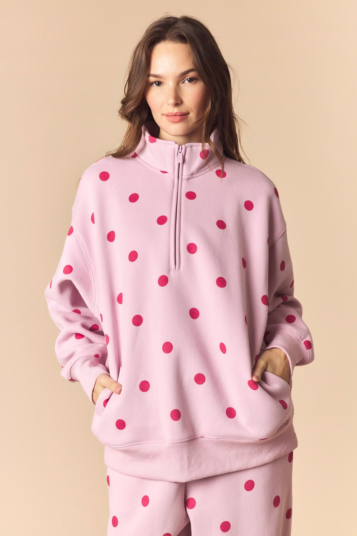 london polka dot top