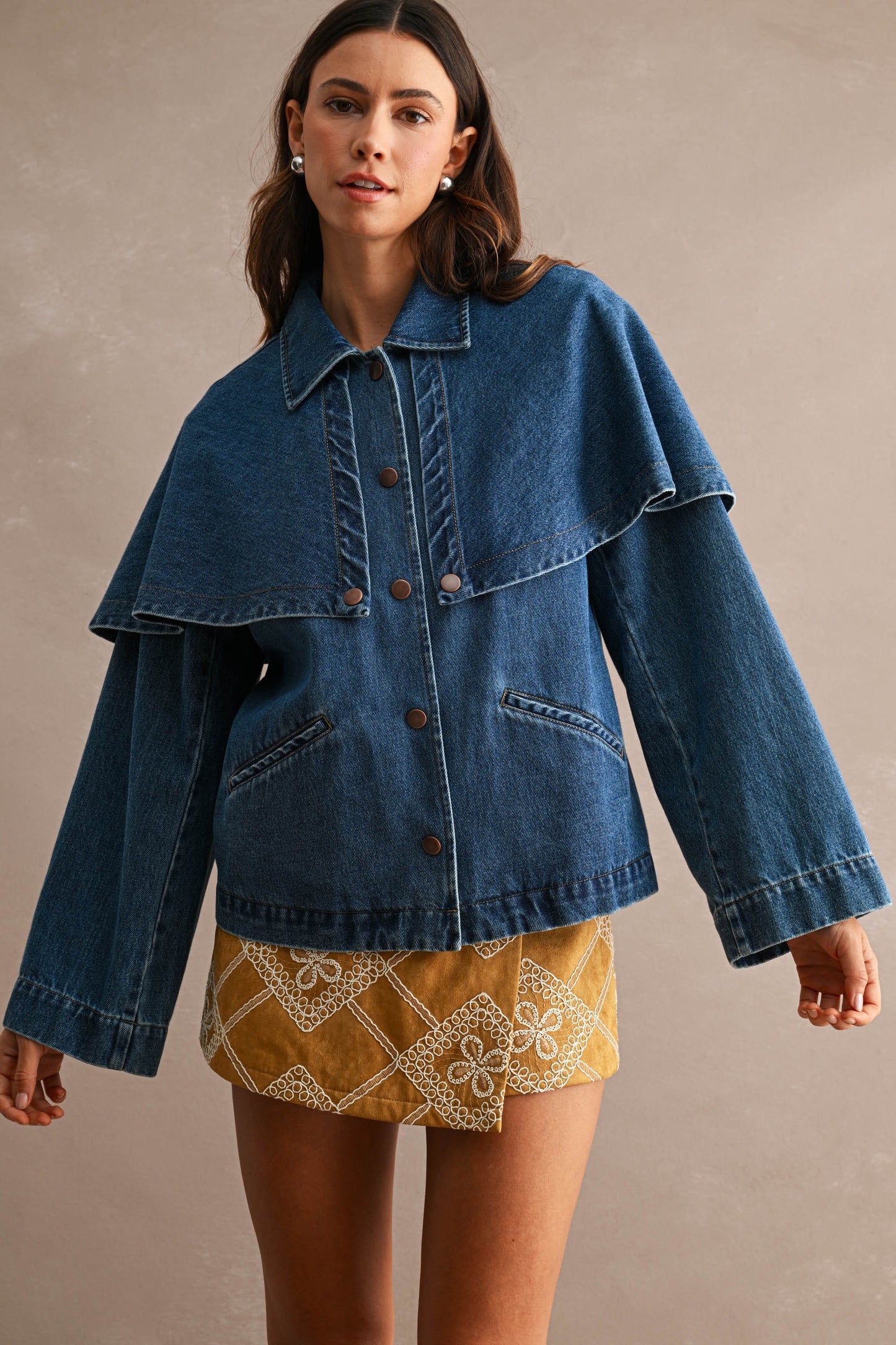cape overlay jacket
