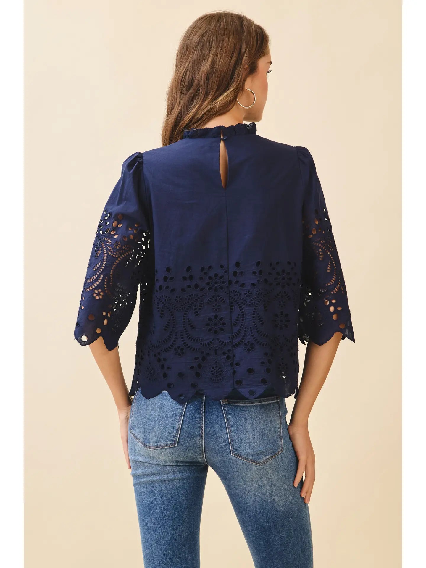 presely navy top