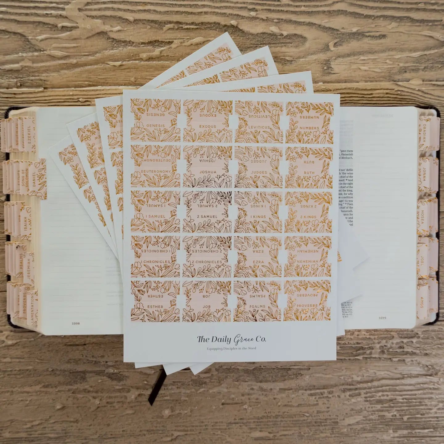 gold foil bible tabs