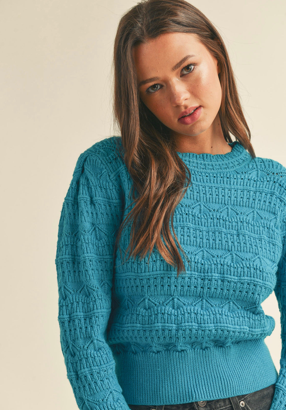 kaitlin blue sweater
