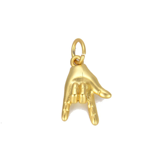 i love you hand charm