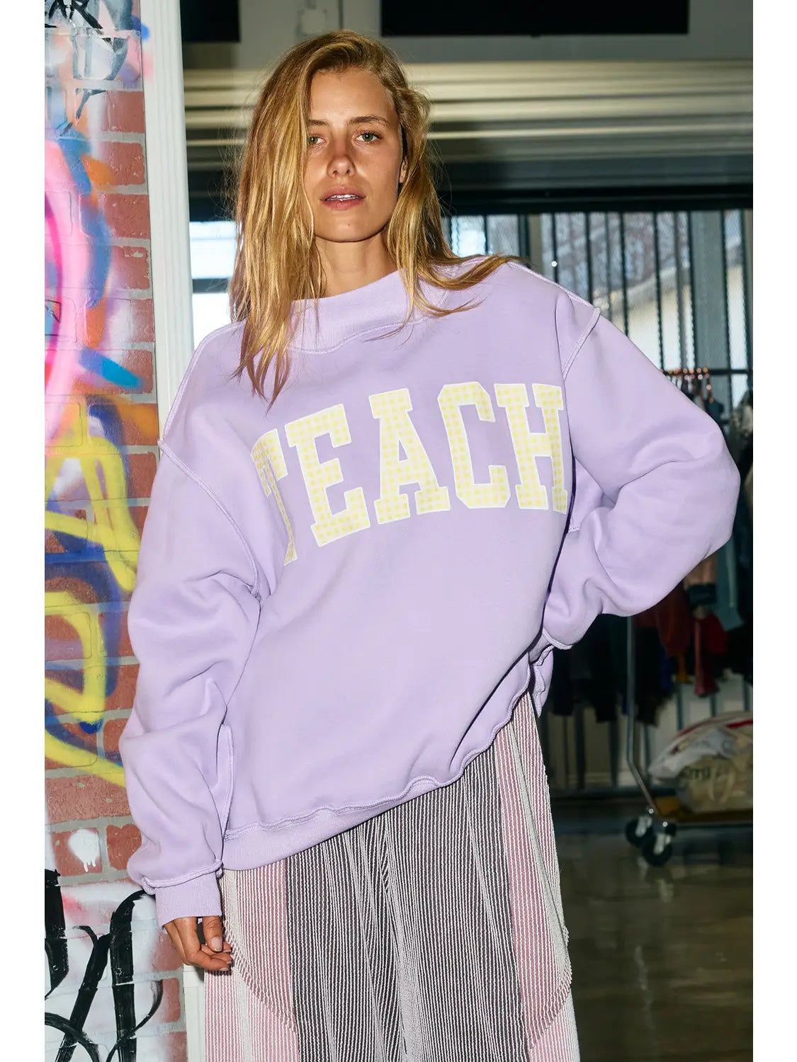 teach mock neck