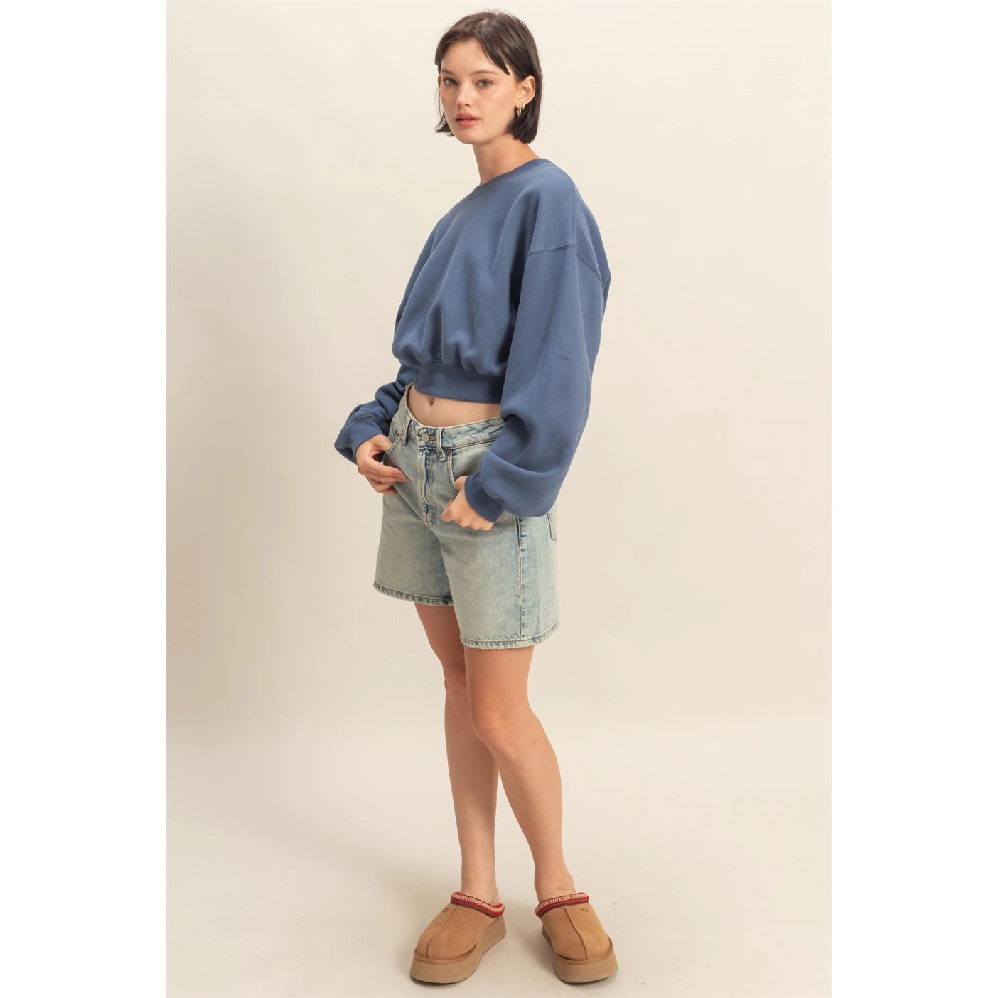 daphne cropped crewneck