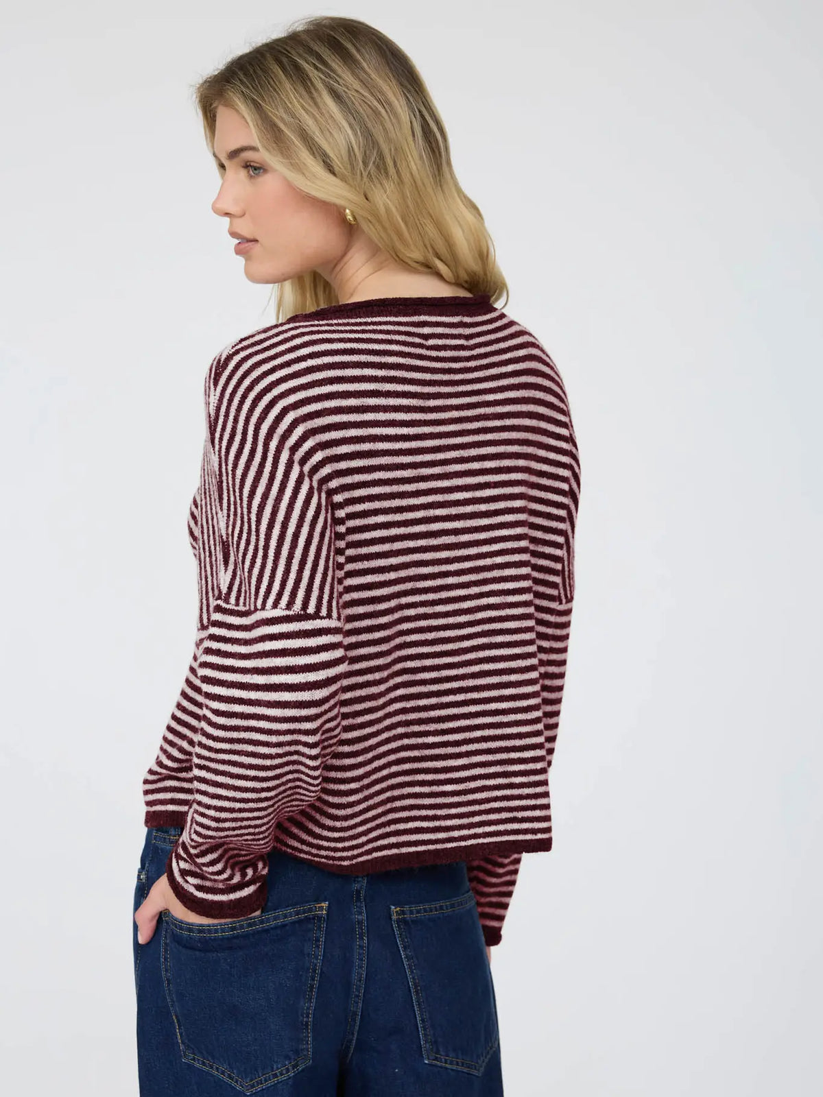 averie striped cardi