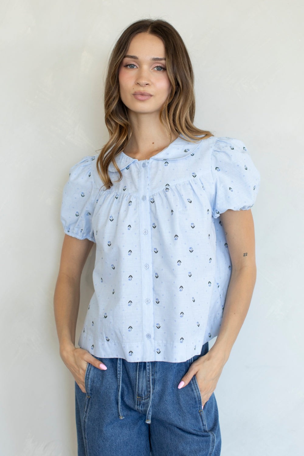 lettie collared blouse