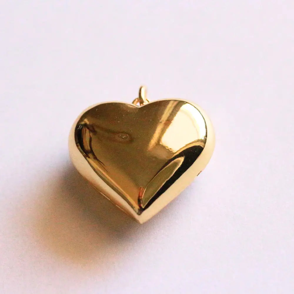 large puffy heart charm