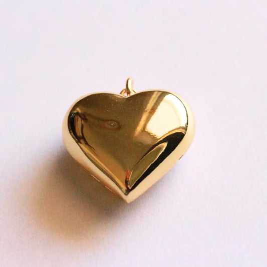 large puffy heart charm