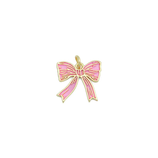 pink bow charm