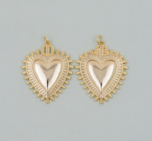 gold heart charm