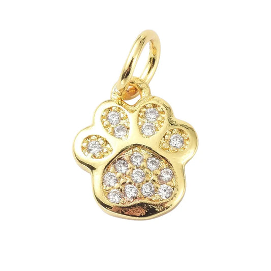 diamond paw charm