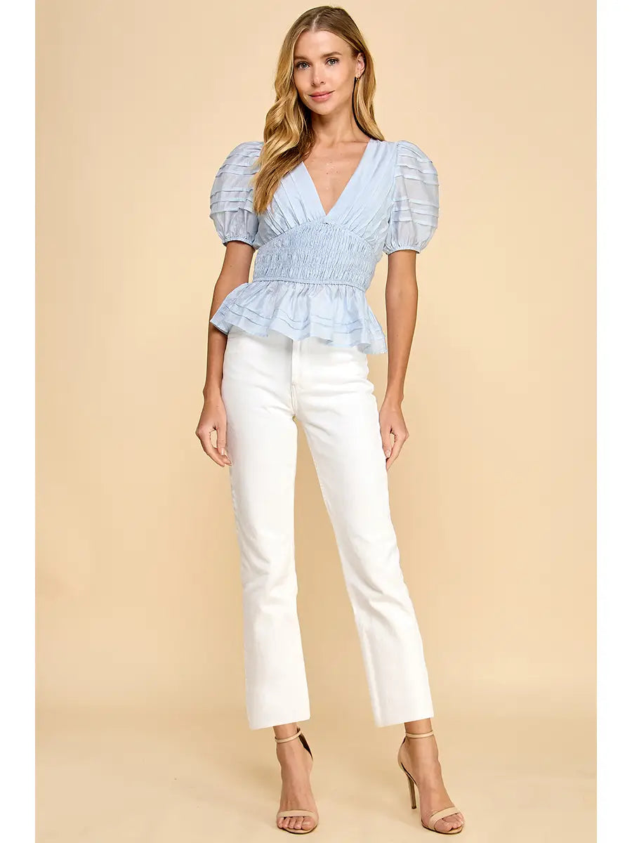 camila puff sleeve top