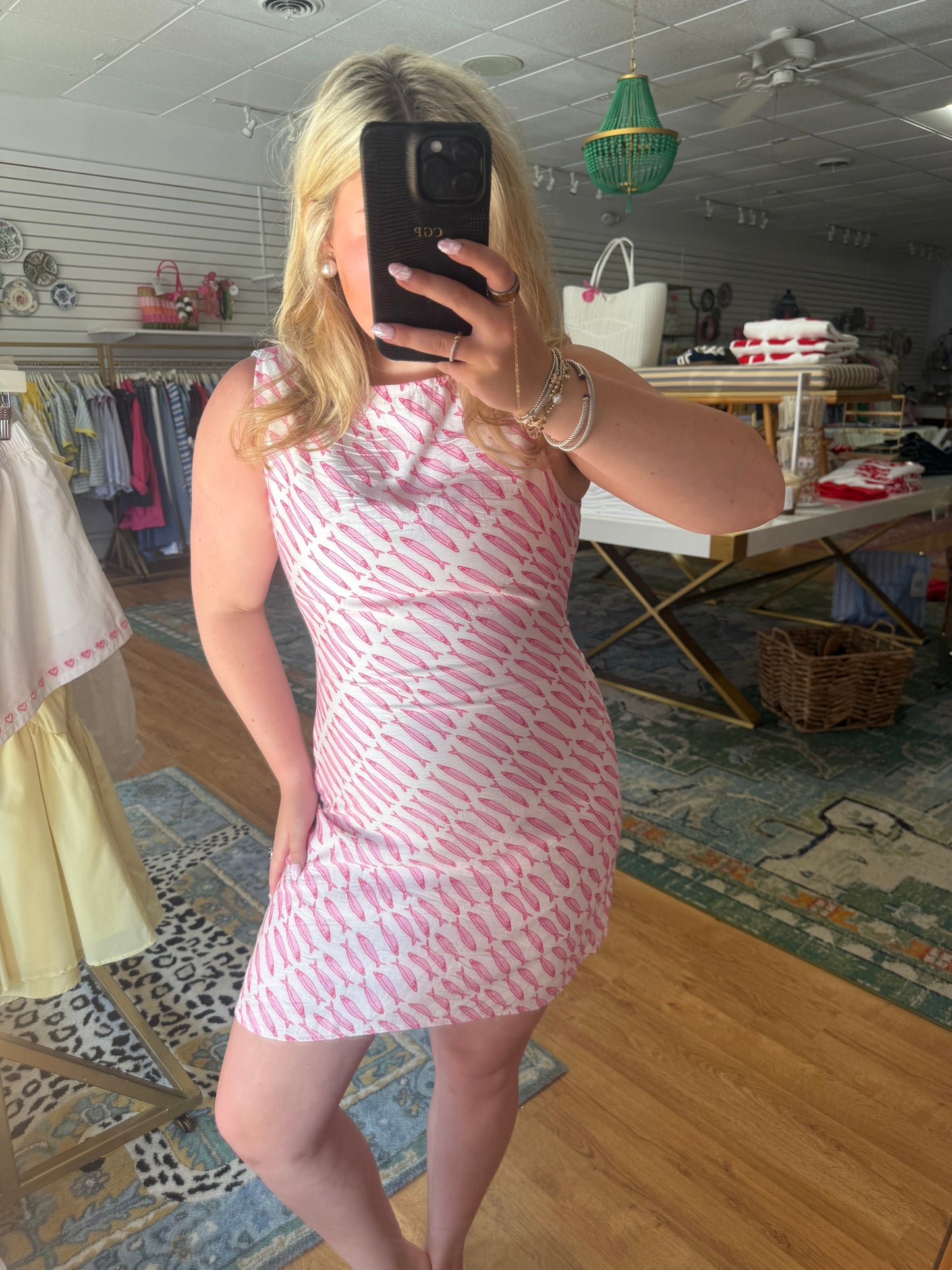 here fishy mini dress