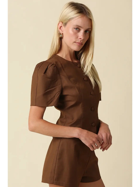 cora puff sleeve top