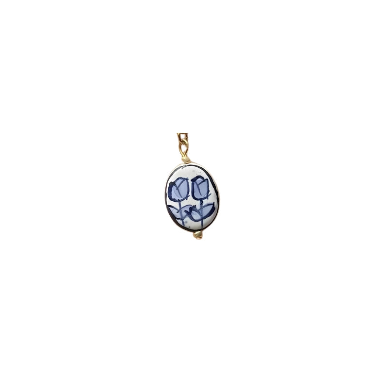 blue tulip charm
