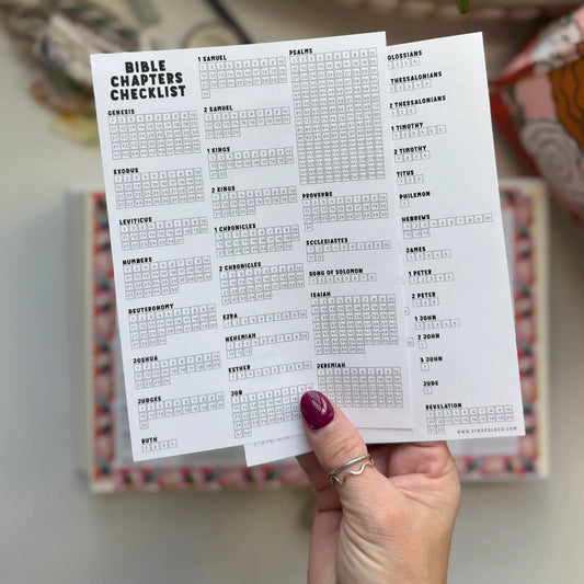 bible chapters checklist