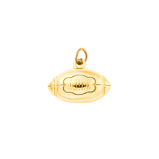 football dimensional gold charm