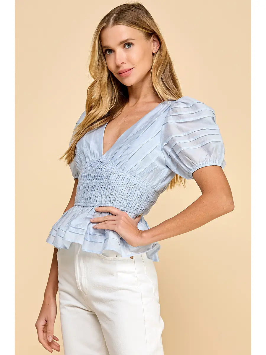 camila puff sleeve top