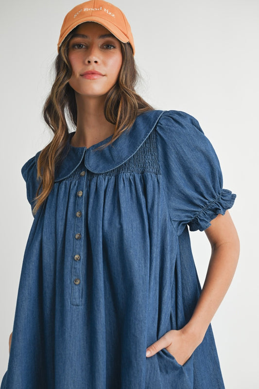 adley denim dress