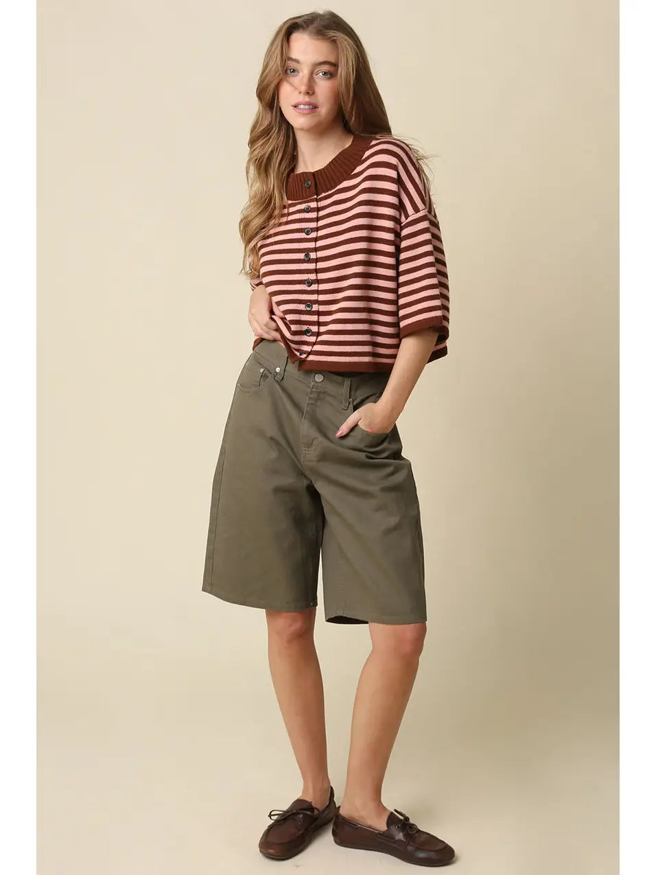 natalia striped cardigan