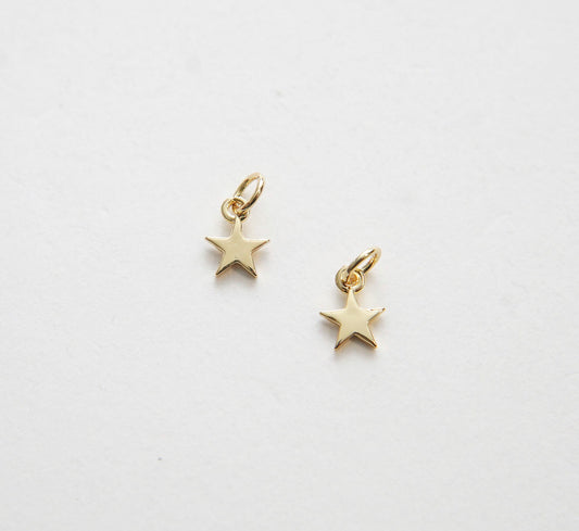 mini gold star charm