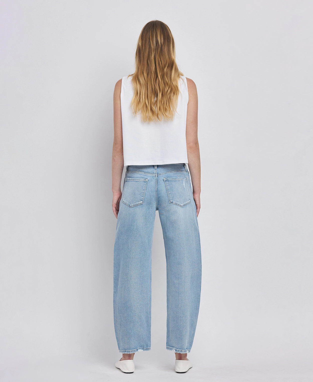 monet high rise barrel jean