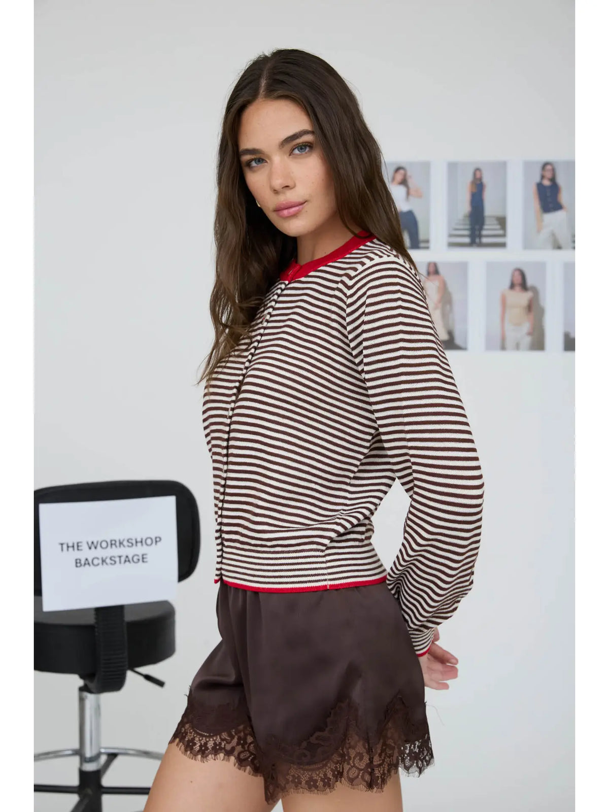 rylie striped cardigan