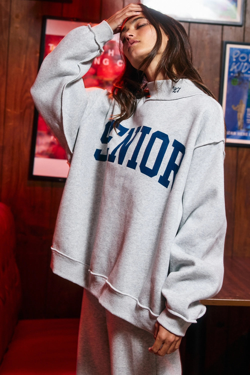 senior reversible mock neck