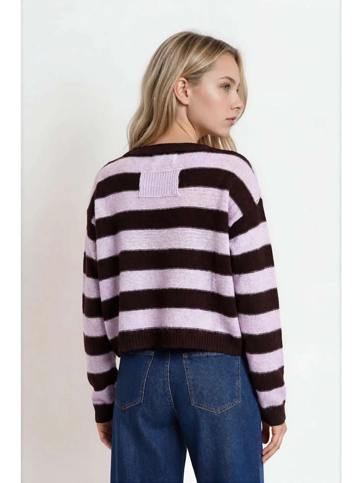 lillian striped crewneck