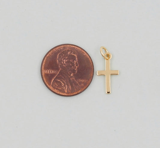 gold cross charm